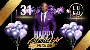 PASTOR BIRTHDAY CELEBRATION DESIGN TEMPLATE