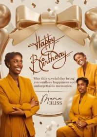 Pastor Birthday Church Flyer A4 template