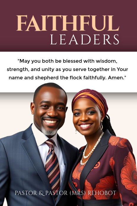 Pastor Poster template