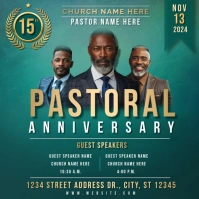 Pastoral Anniversary Instagram Post template