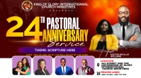 pastoral anniversary Digital Display (16:9) template