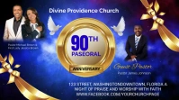 Pastoral Anniversary flyers Twitter Post template
