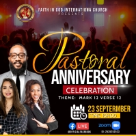 PASTORAL ANNIVESARY Square (1:1) template