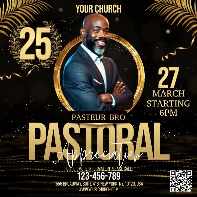 Pastoral Appreciation Message Instagram template