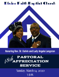 pastor appreciation flyer templates