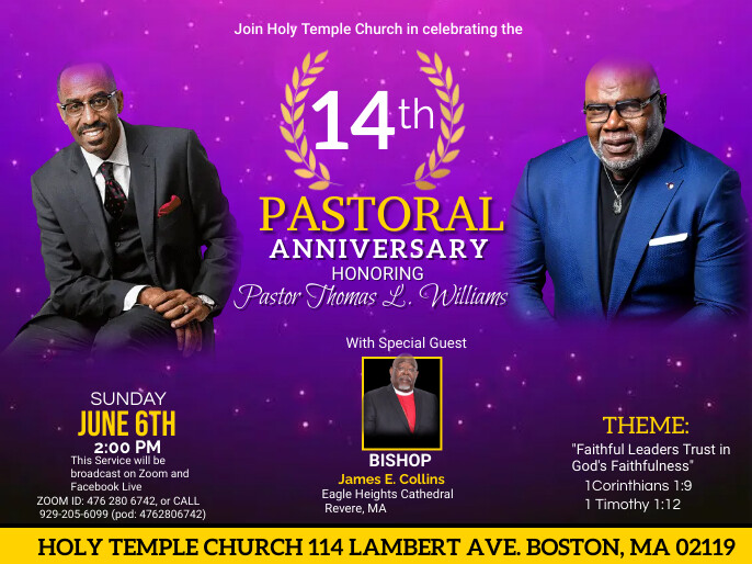 pastoral Church Anniversary , conference , pa Presentation template
