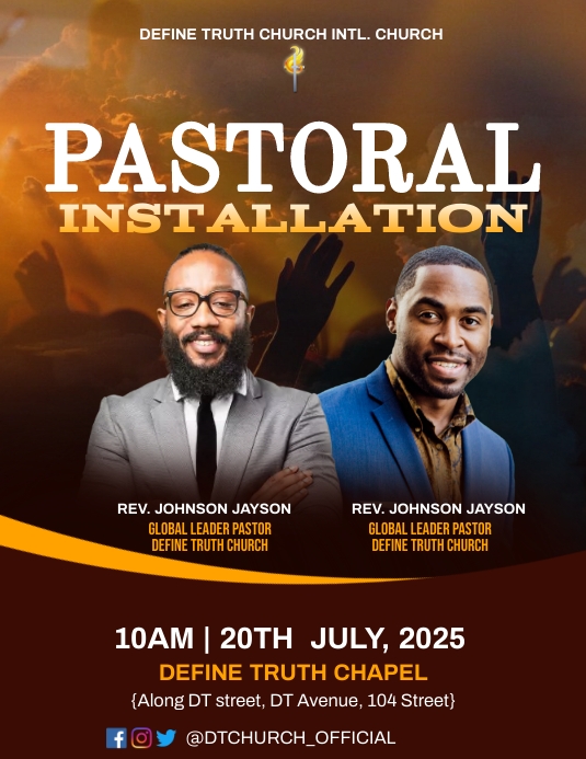 Copy of Pastoral installation PosterMyWall