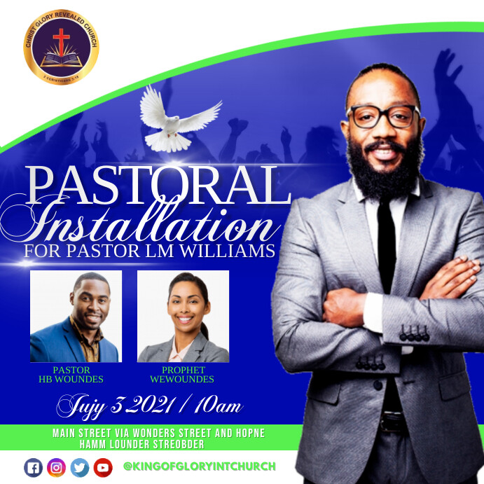 Pastor Installation Service Program Template