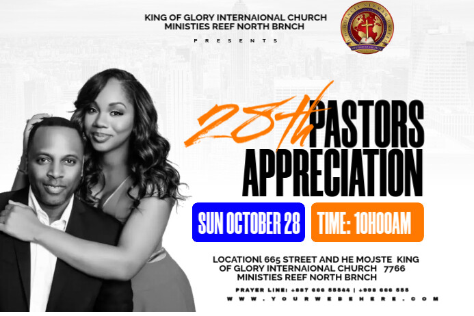 Pastors appreciation Template | PosterMyWall