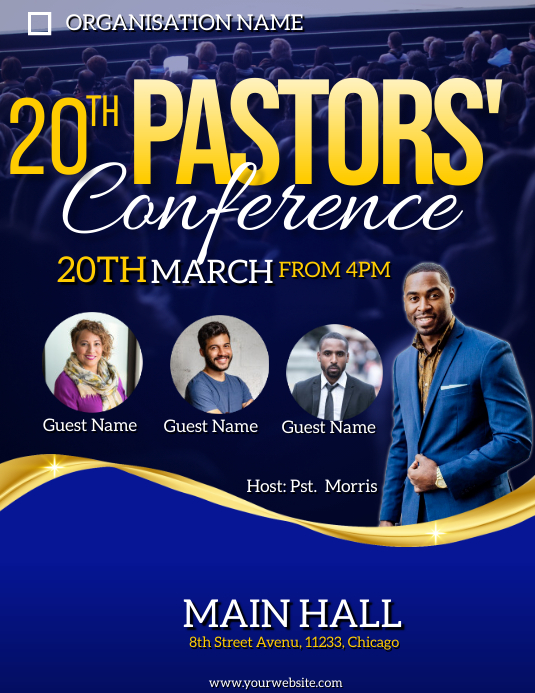 Copy of pastors conference flyer PosterMyWall