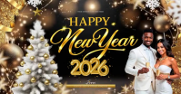 pastors happy new year card template Facebook Shared Image