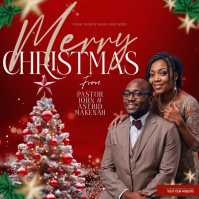 PASTORS MERRY christmas card template Square (1:1)