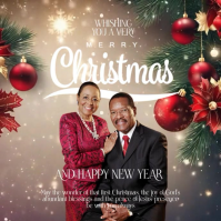 pastors merry christmas card template Square (1:1)