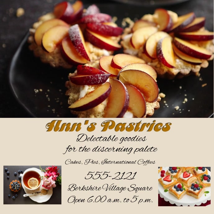 pastries Template | PosterMyWall