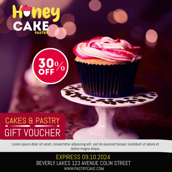 PASTRY Template | PosterMyWall