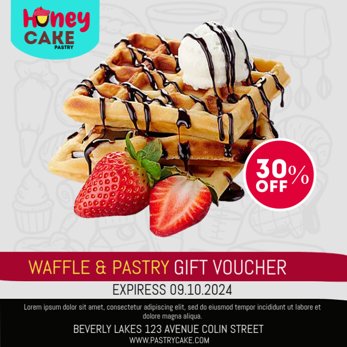 PASTRY Template | PosterMyWall