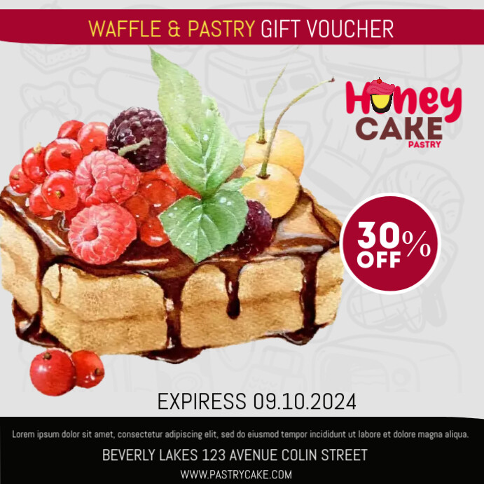 PASTRY Template | PosterMyWall