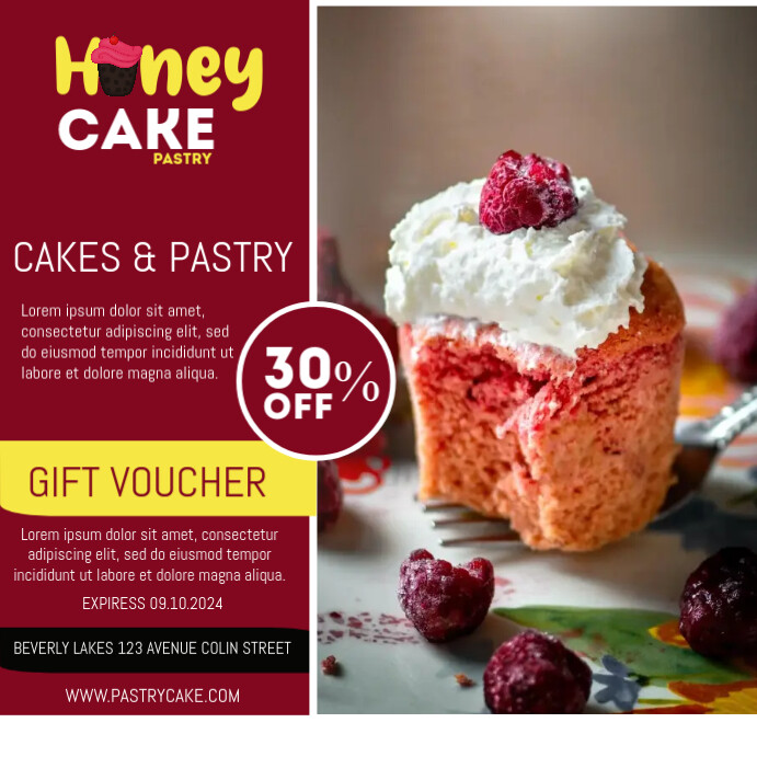 PASTRY Template | PosterMyWall