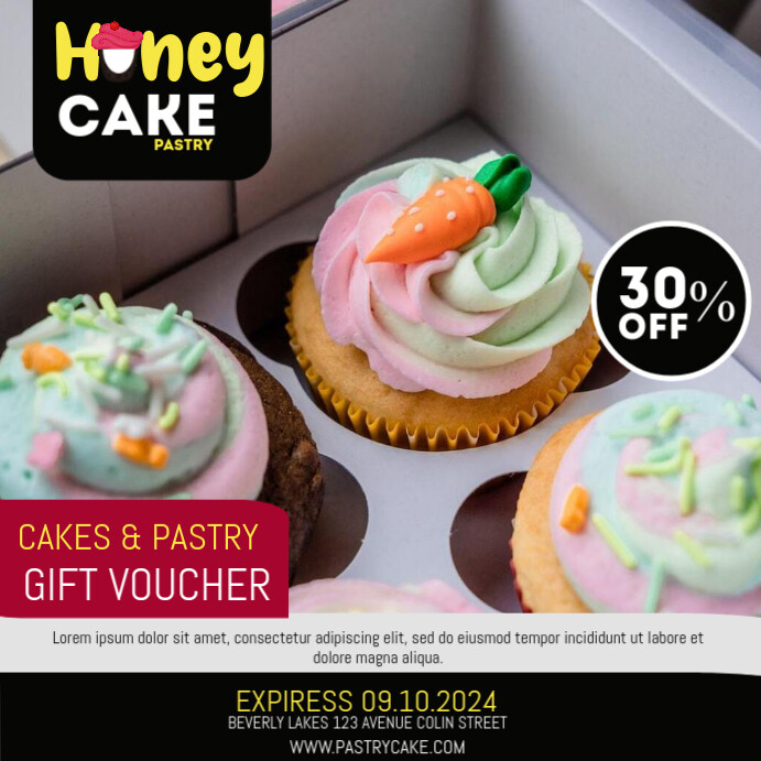 PASTRY Template | PosterMyWall