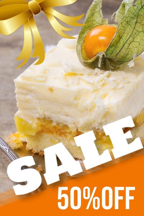 pastry shop Poster template