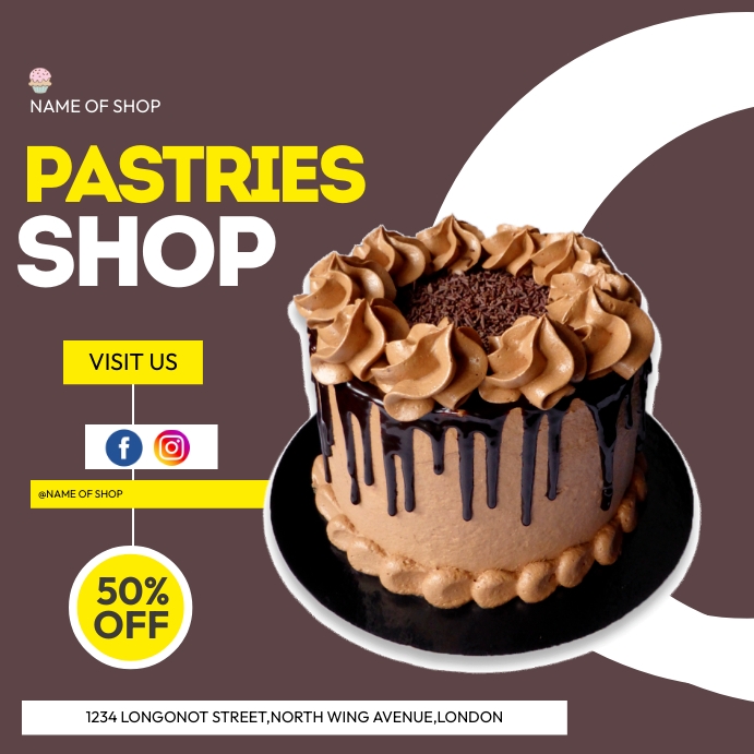 Flyer Pastery PASTRY SHOP FLYER Template | PosterMyWall