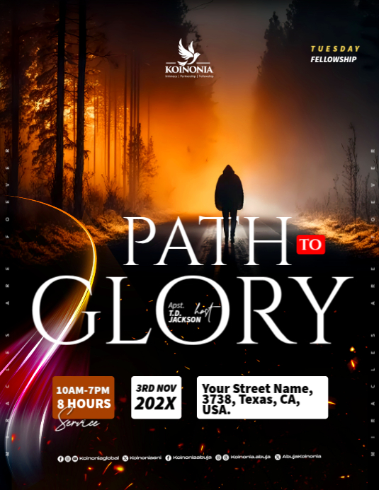 Path to Glory Template | PosterMyWall