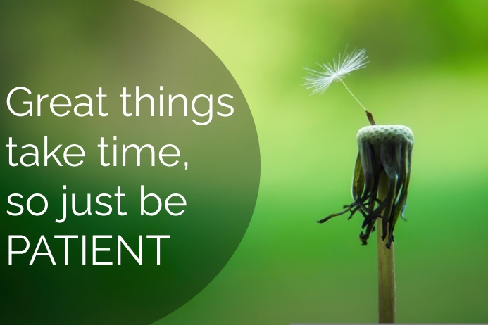 Patience Template | PosterMyWall