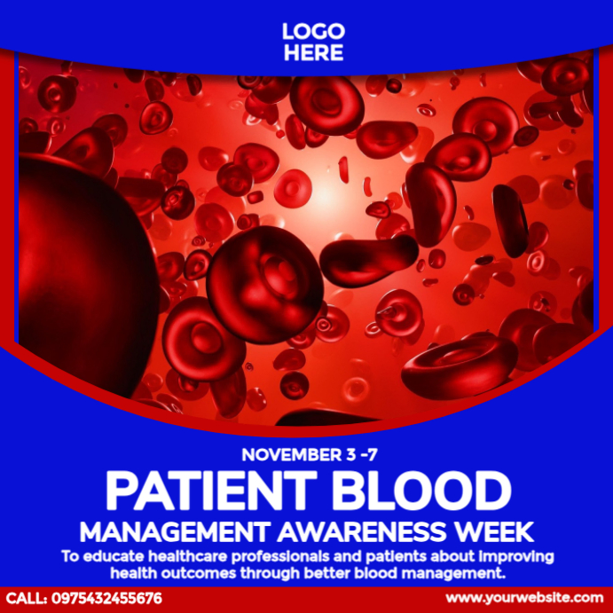 Modèle Patient Blood Management Awareness Week | PosterMyWall