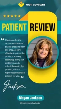 Patient Review Story História do Instagram template