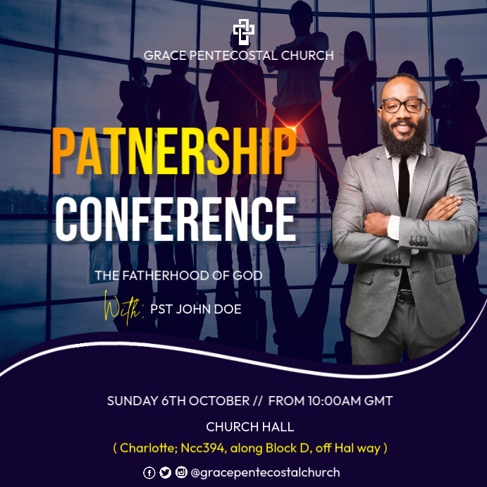 patnership conference Template | PosterMyWall
