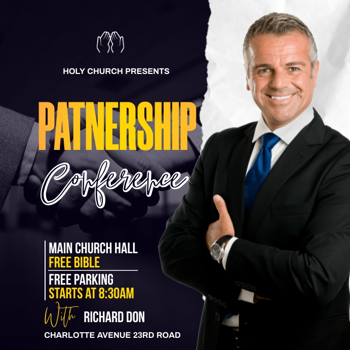 patnership conference Template | PosterMyWall
