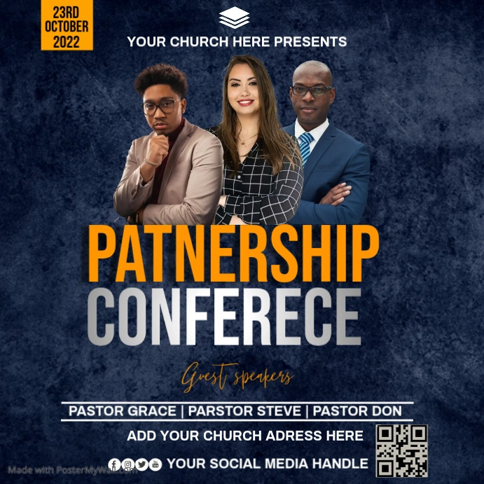 Copy of patnership conference | PosterMyWall