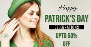 Patrick's day,event,patrick's sale Facebook-annonce template