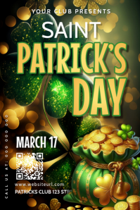 绿色 Saint Patrick's Day Party Tumblr Graphic Template