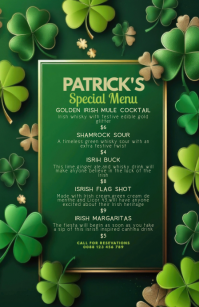Patrick's day,st patricks,event 小报 template