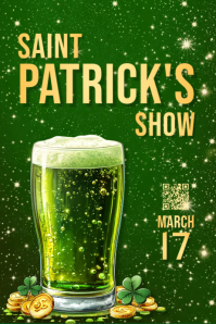 Patrick's day,st patricks,event Banner 4' × 6' template