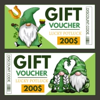 Patrick's gift voucher Instagram Post template
