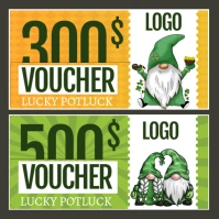 Patrick's gift voucher Publicação no Instagram template