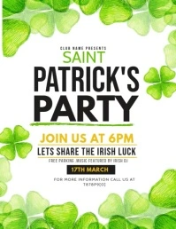 Patrick's party Flyer (US-Letter) template