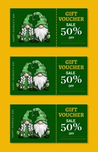 patrick's voucher,patrick's coupon,voucher Tabloid template