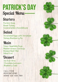 Patrick's day,st patricks,event A5 template