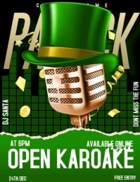 Patrick's karaoke Flyer (US Letter) template