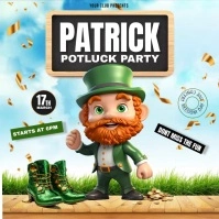 Patrick Potluck Party Post Instagram template