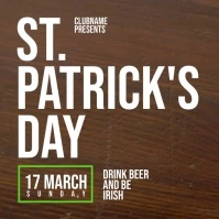 patricks day flyer Quadrato (1:1) template