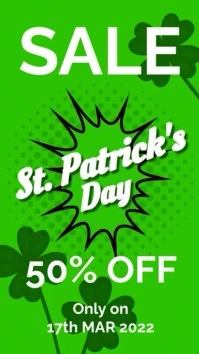Patricks day sale Instagram Story template