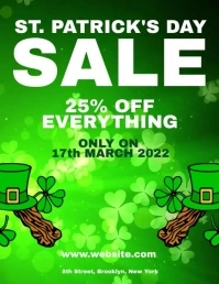 Patricks day sale Flyer (US Letter) template