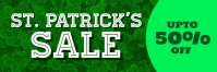 Patricks sale Banner 2' × 6' template