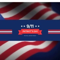 Patriot's Day Square Instagram Video Modern template