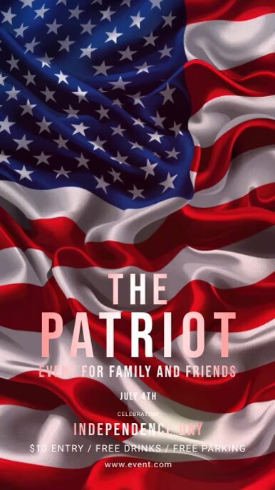 Patriot 4th of July Celebration Instagram Ad template