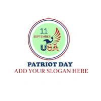 Patriot day logo template